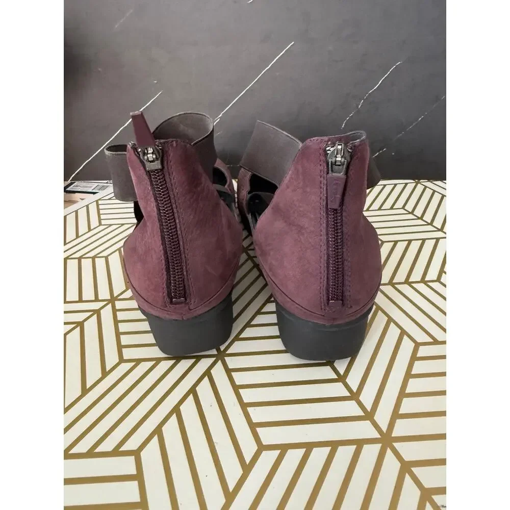 DANSKO Laura Purple Nubuck Slip On Back Zip Wedge | Size 41